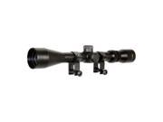 Lancer Tactical CA 308B 3 9x 40mm Adjustable Zoom Rifle Scope with Rings Black
