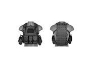 Lancer Tactical CA 307 Modular Chest Rig PALS MOLLE Vest and Hydration Pack Slot Black