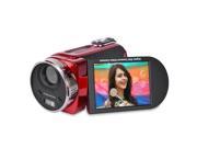 Tashika DX900 16MP Digital Camcorder Camera w 8x Zoom 3.0 LCD Case Red