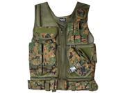 Lancer Tactical Cross Draw Magazine and Pistol Holster Adjustable Vest with Belt Digital Camo CA 310D
