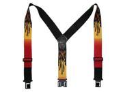 Perry Suspenders 2 Regular Hook On Belt Suspender w Flame Print