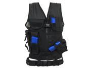 Every Day Carry Tactical MOLLE Adjustable Vest with Magazine and Pistol Holster