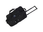 Every Day Carry Large Capacity Heavy Duty Rolling Duffel Bag Black