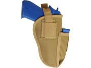 Every Day Carry Tactical Pistol Gun Holster w Magazine Slot Holder Coyote Tan