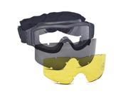 Lancer Tactical Airsoft Safety Eye Protection Interchangeable Lens Goggles Black Frame