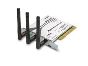 D Link Xtreme N 300Mbps Wireless N Low Profile PCI Adapter 3 Antennas DWA 552