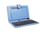 Digital2 ACK961B Compact 9 Tablet Folio Case Cover w Micro USB Keyboard Blue