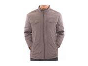 Alta Designer Fashion Men s Outerwear Diamond Quilted Padded Full Zip Jackets Gray L