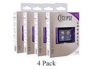 4 Pack Eclipse T180 1.8 4GB MP3 Clip Style Audio LCD Video Player Purple