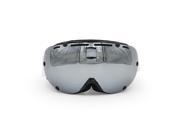 Ediors REVO Mirror Dual Lens Snowboard Ski Goggles with Anti Fog Lens Eyewear Silver
