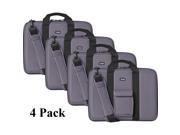 4 Pack Cocoon 13 Laptop Messenger Bag Case Shock Absorbent Gray CLB354GY