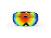 Ediors REVO Mirror Dual Lens Snowboard Ski Goggles with Anti Fog Lens Eyewear Green