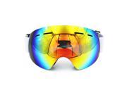 Ediors Professional Frameless Winter Snowboard Ski Goggles with Anti Fog UV Lens Yellow