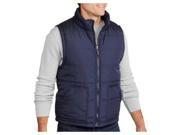 Alta Men s Reversible Puffer Zip Up Vest with Removable Hoodie Plaid Jacket Blue M