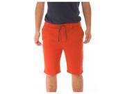 Alta Designer Fashion Men s Classic Chino Shorts with Elastic Drawstring Waist Orange L