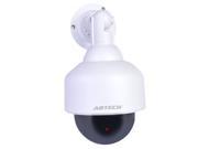 Abtech 081 Indoor Outdoor Dome Dummy Surveillance Security Camera w Red Light