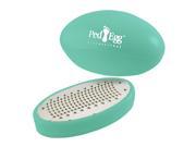 Ped Egg Pedicure Foot File with 2 Emery Finishing Pads Fits in Your Hand Green