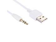 Xtreme 3.5mm Audio to USB 6ft Data Cable for iPod Shuffle or MP3 Player PC Mac