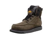 Magnum Mens Stockton 6 Leather Work Boots Charcoal Oil and Slip Resistant 5584 12