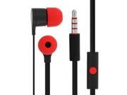 HTC Tangle Free Wired Earbuds with In Line Remote Hands Free Stereo Headset Red