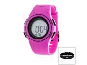 Everlast HR6 Activity Tracker Heart Rate Monitor Watch with Transmitter Belt Pink