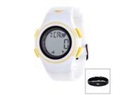 Everlast HR6 Activity Tracker Heart Rate Monitor Watch with Transmitter Belt White
