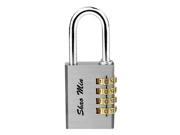 Shao Min Lock for Luggage 3 Digit Combination Resetable Padlock Silver