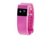 RBX Active TR3 Bluetooth Activity Fitness Tracker Watch with Heart Rate Monitor Pink