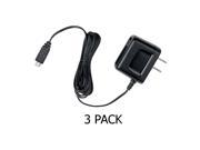 3 Pack Motorola Original Travel Wall Charger Adapter to Micro USB Data Cable 6ft