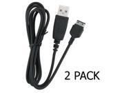 2 Pack Samsung Detachable USB Cable to S20 Pin Cable E239426 5ft. Black