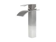 Atlantis 10 Single Hole Lever Handle Vessel Bathroom Faucet Brushed Nickel