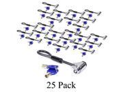 25 Pack Codi A02008 Flex Head Anti Theft Desktop Laptop Security Key Lock,2 Keys 25 Pack Codi A02008 Flex Head Anti Theft Desktop Laptop Security Key Lock,2 Keys