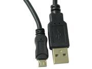 RND Micro to USB Cable for Smartphones 2 feet black Gold Plated