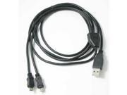 RND Dual Micro USB Splitter Cable allows you to Charge up to 2 Micro USB Devices at Once 6 feet black