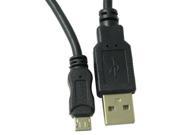 RND Micro to USB Cable for Blackberry or LG Smartphones 6 feet black Gold Plated