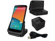 RND Dock for Google Nexus 5 compatible with or without a slim fit case black