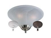 MC04 L White Faux Alabaster Bowl Ceiling Fan Light Kit