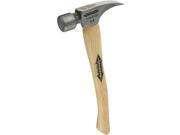 TI14MC 16 14 oz. Titanium Milled Curved 16 in Hickory Handle Framing Hammer