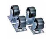 Heavy Duty Casters 4 Piece Set Size 4 2 Fixed And 2 Swivel For Jobox