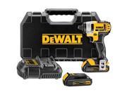 DCF885C2 20V MAX Cordless Lithium Ion 1 4 in. Impact Driver Kit