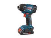 BOSCH 25618 02 RT 18V Cordless Lithium Ion 1 4 in. Impact Driver w SlimPack Batteries