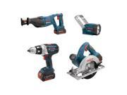 Factory Reconditioned CLPK401 181 RT 18V Cordless Lithium Ion 4 Tool Combo Kit