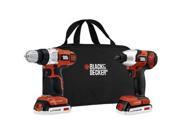 BDCD220IA 20V MAX Cordless Lithium Ion 3 8 in. Drill Driver Impact Driver Combo Kit w 2 Battery Packs