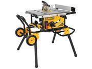 DWE7499GD 10 in. 15 Amp Site Pro Compact Jobsite Table Saw with Guard Detect and Rolling Stand