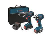 Factory Reconditioned CLPK244 181 RT 18V Cordless Lithium Ion 1 2 in. Hammer Drill and Impact Driver Combo Kit