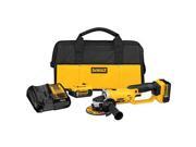 DCG412P2 20V MAX Cordless Lithium Ion 5 in. Grinder Kit