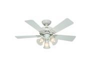 53081 42 in. Beacon Hill White Ceiling Fan with Light