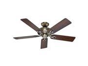 53105 Savoy 52 in. Traditional Antique Brass Rosewood Indoor Ceiling Fan