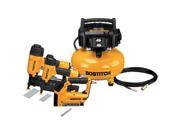 Stanley 3 Piece Nailer and Compressor Combo Kit BTFP3KIT R Black Yellow