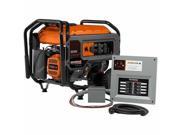 6865 HomeLink 6500E 6 500 Watt Portable Generator with Upgradeable Manual Transfer Switch